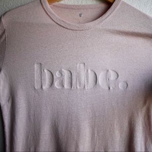 “Babe” graphic shirt